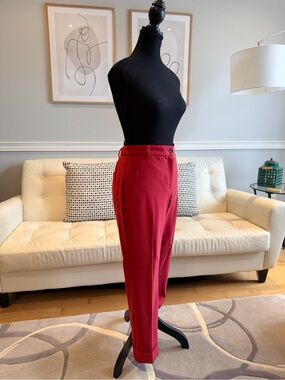 RW&CO. Vibrant Red Tailored Women’s Trousers